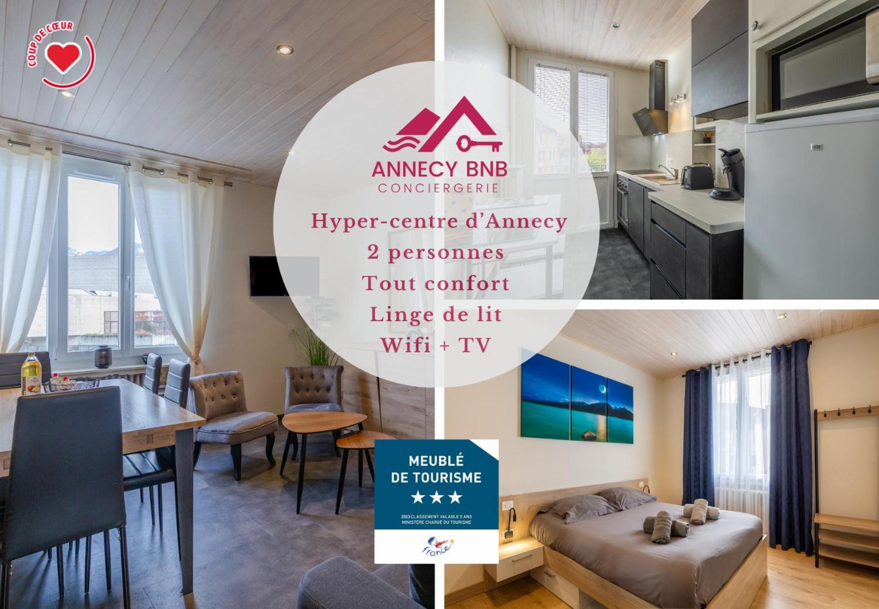 Le President: Cosy T2, 2 A 4 Pers, Plein Centre Apartment Annecy Exterior photo